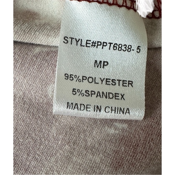 Paper Moon Floral Halter Top - Burgundy and Green Size PM - Picture 5 of 6